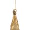 8.5" Shiny Gold Textured Finial Christmas Ornament